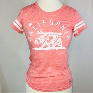 Reflex Fitted T Shirt California Love Bear Surf